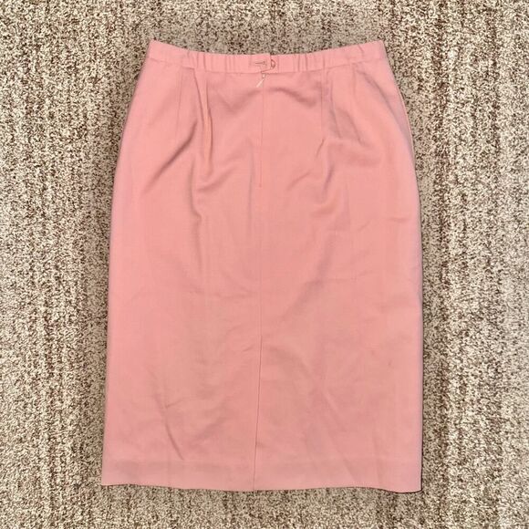 Pendleton Women's Virgin Wool Midi Skirt in Pink Size 9 - Picture 4 of 9